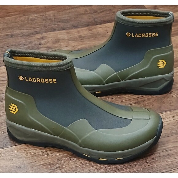 Lacrosse Alpha Muddy Mid 6" Insulated Waterproof Boot Green Size 7M NWOT NOTE - Picture 1 of 11